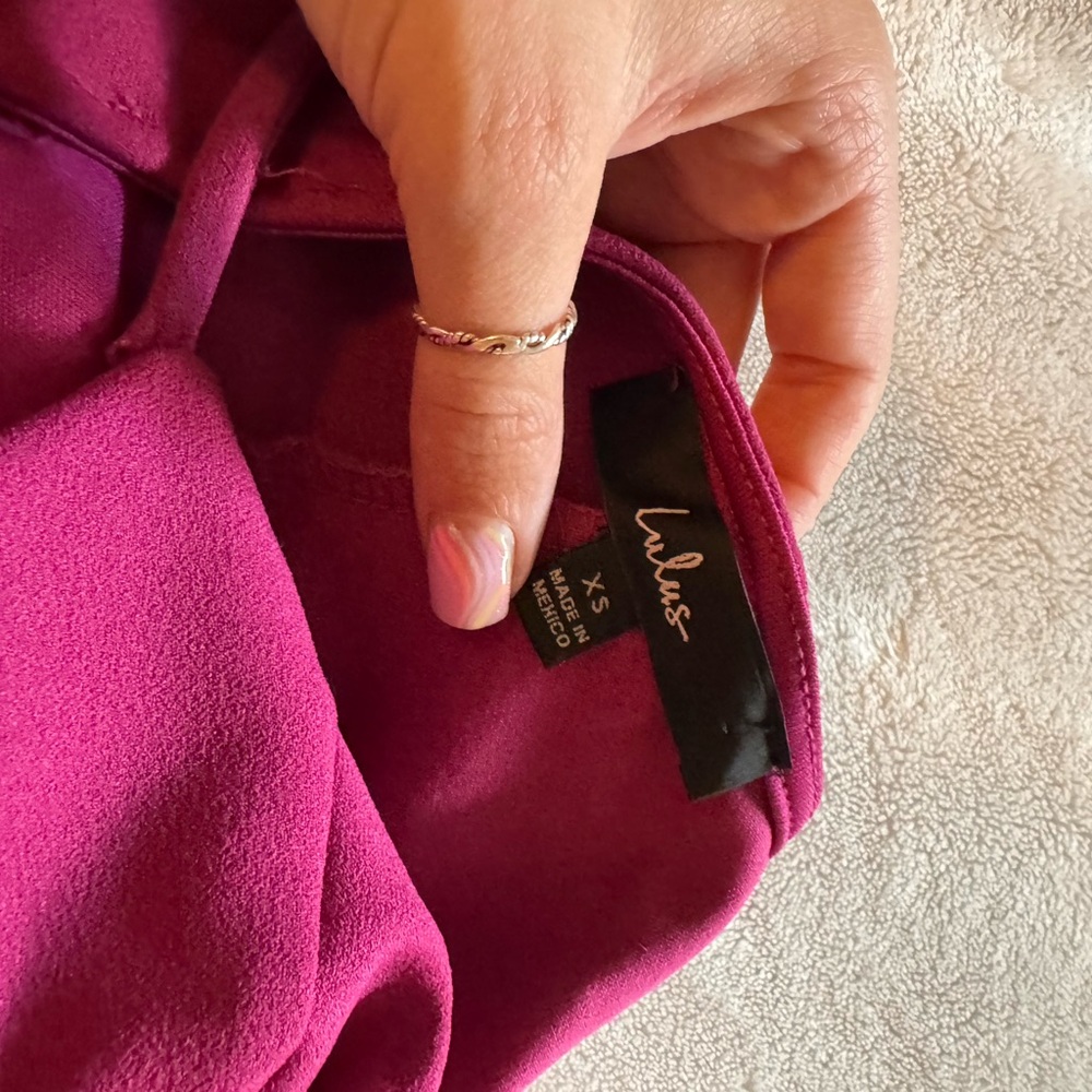 LULUS— Size Xs One Shoulder Dress - Picture 8 of 8